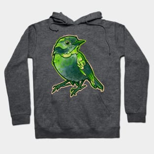 cute green bird Hoodie